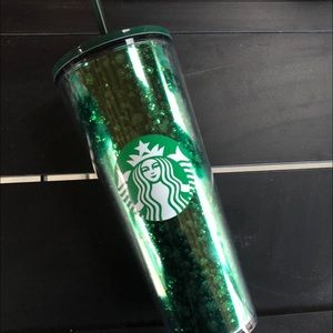 Starbucks Holiday Green Glitter Cup 2019